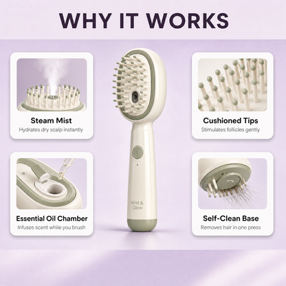 FloraFlow Hair Brush