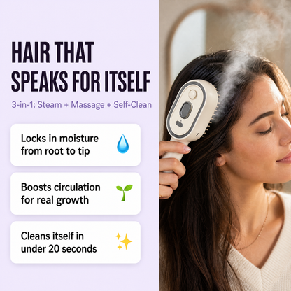 FloraFlow Hair Brush
