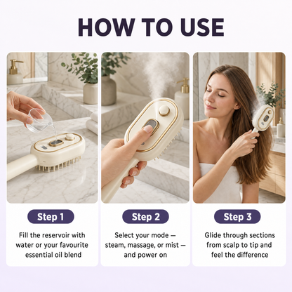FloraFlow Hair Brush